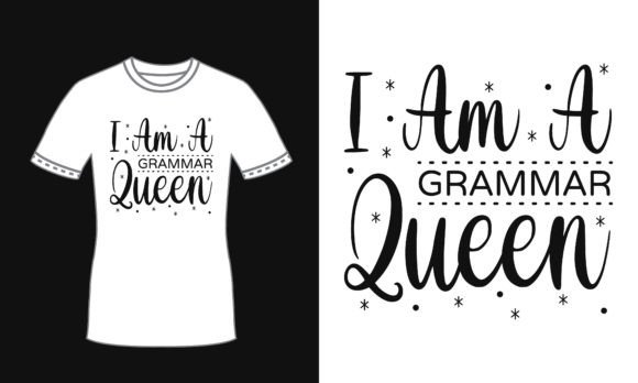 Grammar Quote Typography T Shirt Design Review