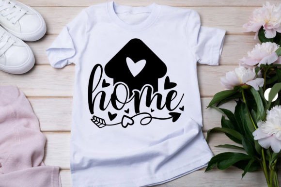 Home Love Quote Typography Tshirt Design