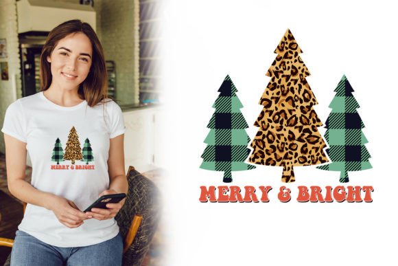 Merry and Bright Christmas SVG Design