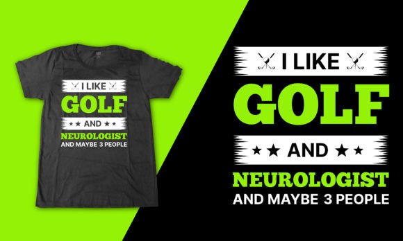 Neurologist Golf Lettering Quote Shirt