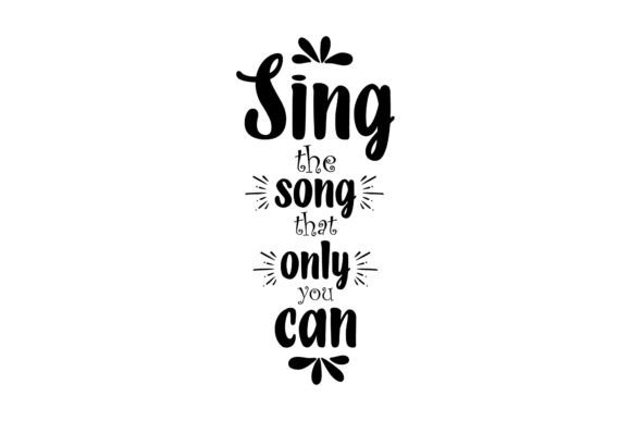 Sing the Song That Only You Can: A Typography Embroidery Design Review