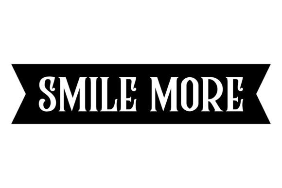 Typgraphy Retro Quote Smile More: A Designer’s Perspective