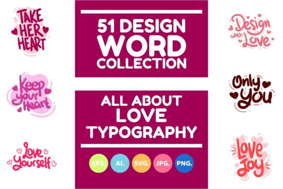 Word All About Love People Quote Design