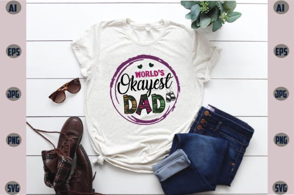 World’s Okayest Dad Sublimation